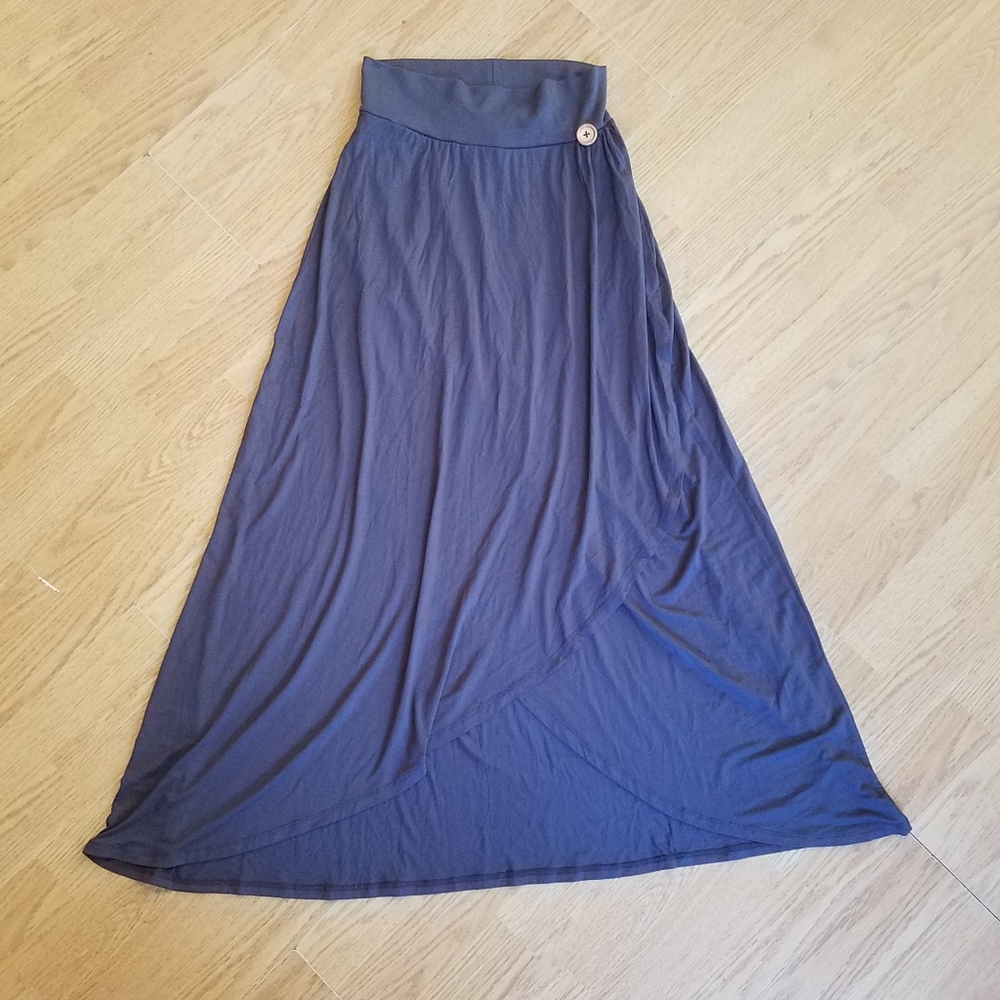 Matilda Jane grey knit maxi skirt